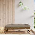 vidaXL Tuinvoetenbank 120x80 cm massief grenenhout, Tuin en Terras, Tuinsets en Loungesets, Verzenden, Nieuw