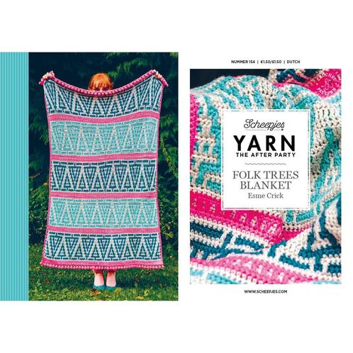Haakboekje YARN The After Party nr.154 Folk Trees Blanket, Hobby en Vrije tijd, Breien en Haken, Breien of Haken, Nieuw, Wol of Garen