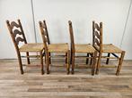 Stoel (4) - Rustieke stoelen voor de eethoek. - Hout