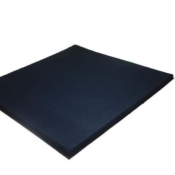 Sportvloer rubber tegel zwart | 100cm x 100cm | 2cm dik