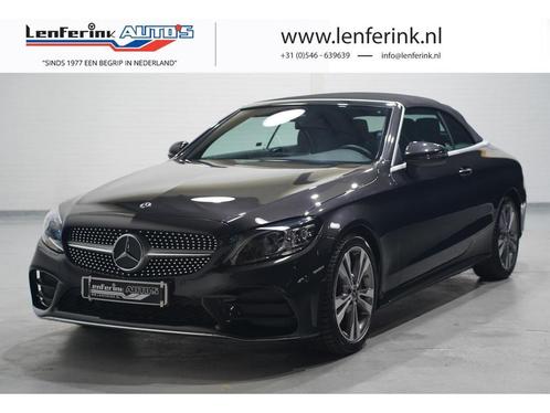 MB C180 Cabrio Aut. AMG Line 2023 va € 694,-/mnd, Auto's, Mercedes-Benz, Dealer onderhouden, Onderhoudsboekje, Te koop, Automaat