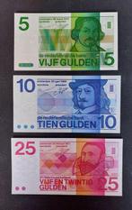 Nederland. - 5, 10 en 25 Gulden - various dates - PL23, PL47, Postzegels en Munten, Munten | Nederland