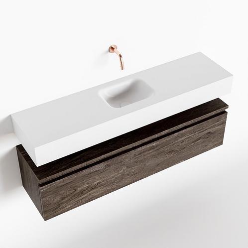 MONDIAZ ANDOR 120cm toiletmeubel dark brown. LEX 120cm, Doe-het-zelf en Verbouw, Sanitair, Bad, Nieuw, Ophalen of Verzenden