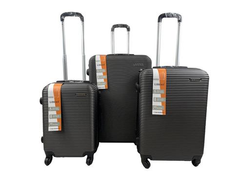 Libiao Kofferset 3 Delig - 85l &  50l & 30l -  Donker Grijs, Sieraden, Tassen en Uiterlijk, Koffers, Nieuw, Ophalen of Verzenden