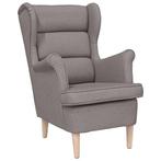 Comfortabele Fauteuil Stof Taupe | Tweedekansje | OP=OP, Huis en Inrichting, Fauteuils, Minder dan 75 cm, Nieuw, 75 tot 100 cm