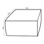 Element Hurvas voor modulaire zitbank voetenbank 45x73x73 cm, Verzenden, Nieuw