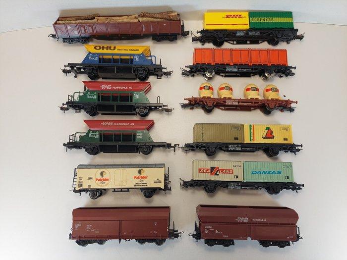 Lima H0 - Modeltrein goederenwagon (12) - 12X vrachtwagens -, Hobby en Vrije tijd, Modeltreinen | H0