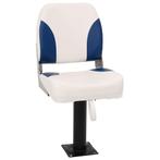vidaXL 2-delige Bootstoelenset inklapbaar 41x36x48 cm blauw, Watersport en Boten, Bootonderdelen, Verzenden, Nieuw