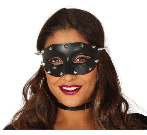 Halloween Masker Studs Zwart, Hobby en Vrije tijd, Feestartikelen, Nieuw, Verzenden
