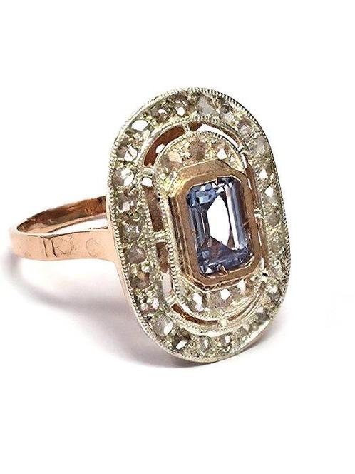 Zonder Minimumprijs - Ring - 9 kt. Roségoud, Zilver -, Sieraden, Tassen en Uiterlijk, Ringen