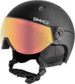 SINNER - Titan Visor - Mat Zwart - Unisex - Maat 61, Sport en Fitness, Skiën en Langlaufen, Ophalen of Verzenden, Zo goed als nieuw