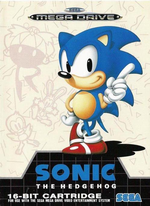 Sonic the Hedgehog in Doos - Sega Megadrive (Sega Games), Spelcomputers en Games, Games | Sega, Zo goed als nieuw, Ophalen of Verzenden