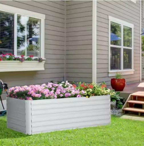Stalen Verhoogd Bed 180x90x60cm voor Tuin, Balkon en Terras, Tuin en Terras, Bloembakken en Plantenbakken, Nieuw, Verzenden