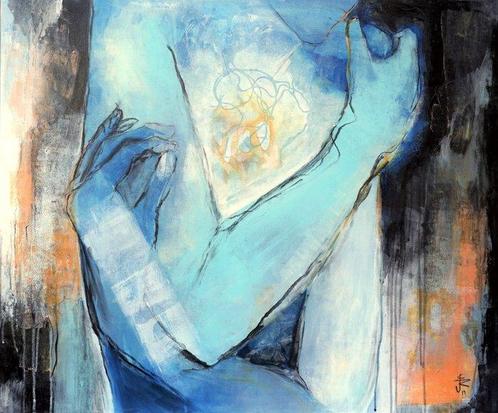 Judith Riemer - White Noise (Weißes Rauschen), Antiek en Kunst, Kunst | Schilderijen | Modern