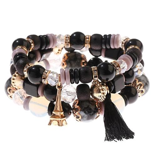Fako Bijoux® - Armband Set - Boho - Bohemian - Eiffeltoren -, Sieraden, Tassen en Uiterlijk, Armbanden, Verzenden