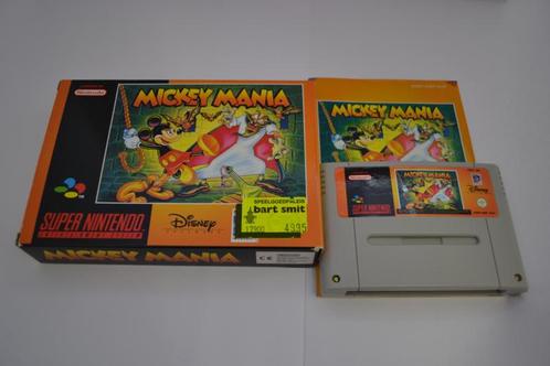 Mickey Mania (SNES EUR CIB), Spelcomputers en Games, Games | Nintendo Super NES, Zo goed als nieuw, Verzenden
