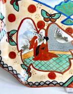 Meiji/Taisho - Dienblad - Porselein - Gemarkeerd/ondertekend, Antiek en Kunst