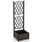 2dekans | Coast Plantenbak met Klimrek - Rotan - 40 x 40 x, Tuin en Terras, Bloembakken en Plantenbakken, Ophalen of Verzenden