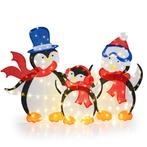 LIVSK Lichtgevende Pinguïnfamilie - 160 Warmwitte LEDs - Voo, Verzenden, Nieuw