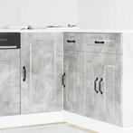vidaXL Keuken onderkast Kalmar bewerkt hout betongrijs, Huis en Inrichting, Keuken | Keukenelementen, Verzenden, Nieuw, Grijs