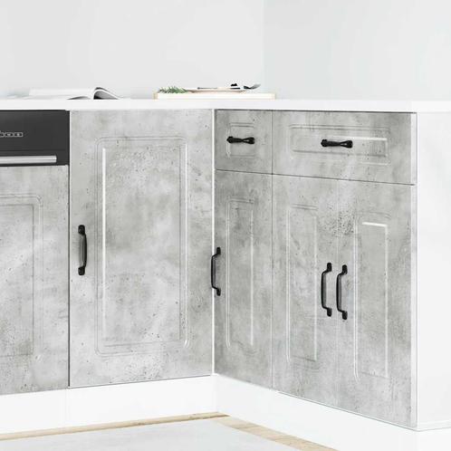 vidaXL Keuken onderkast Kalmar bewerkt hout betongrijs, Huis en Inrichting, Keuken | Keukenelementen, Grijs, Nieuw, Verzenden