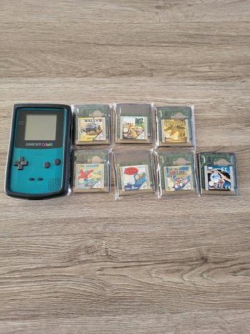 Nintendo - Gameboy Color - Videogameconsole + games beschikbaar voor biedingen