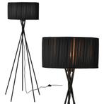 Vloerlamp staande lamp 155 cm Zwart Mikado E27 zwart, Verzenden, Nieuw