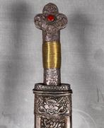Dolk - Zilver - China - Qing Dynastie (1644-1911), Antiek en Kunst