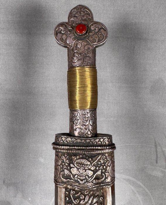 Dolk - Zilver - China - Qing Dynastie (1644-1911), Antiek en Kunst, Antiek | Overige Antiek