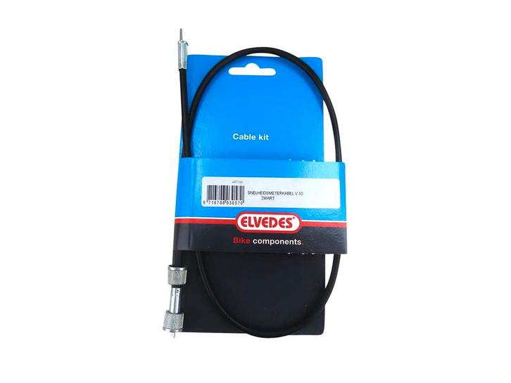 Tellerkabel 80cm VDO M10 / M10 zwart Elvedes, Fietsen en Brommers, Brommeronderdelen | Algemeen, Nieuw, Ophalen of Verzenden