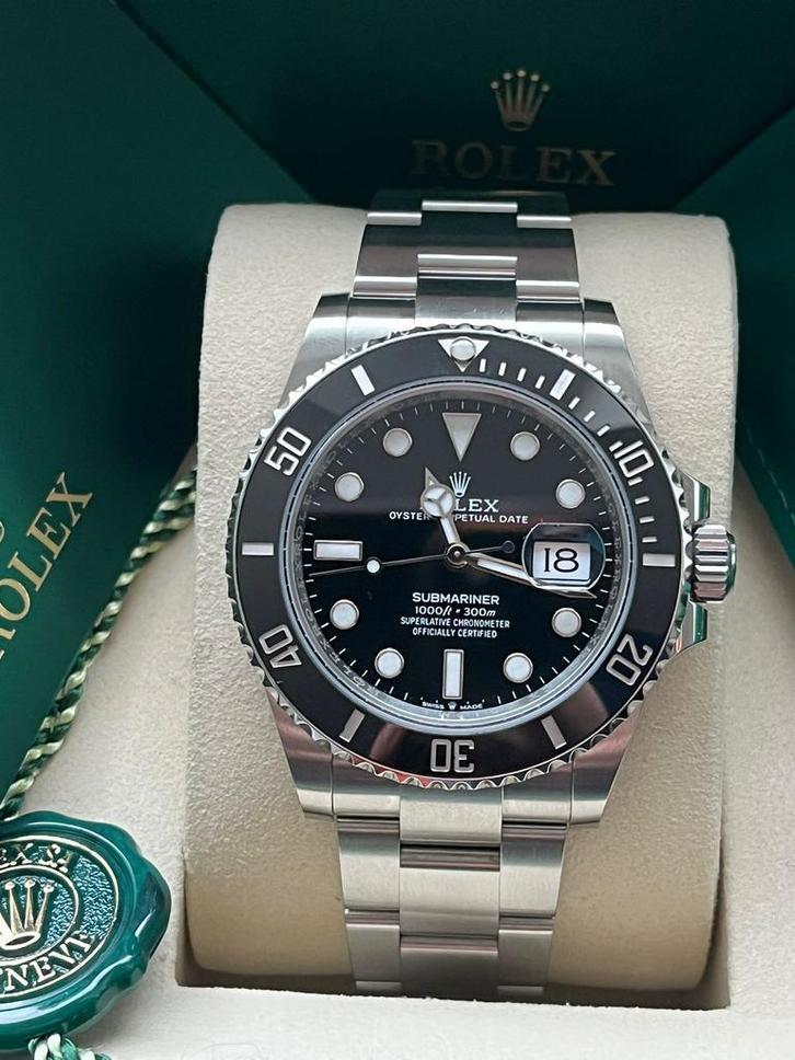 Rolex Submariner Black dial 126610LN (2025), Sieraden, Tassen en Uiterlijk, Horloges | Heren, Staal, Zo goed als nieuw, Staal