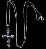 Topaas - Zilver, Halsketting van de Hemelse Kruis: Vrede van, Antiek en Kunst