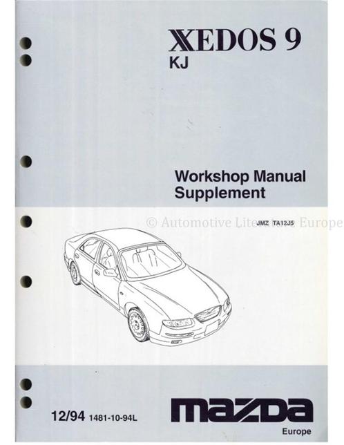 1997 MAZDA XEDOS 6 INSTRUCTIEBOEKJE NEDERLANDS, Auto diversen, Handleidingen en Instructieboekjes