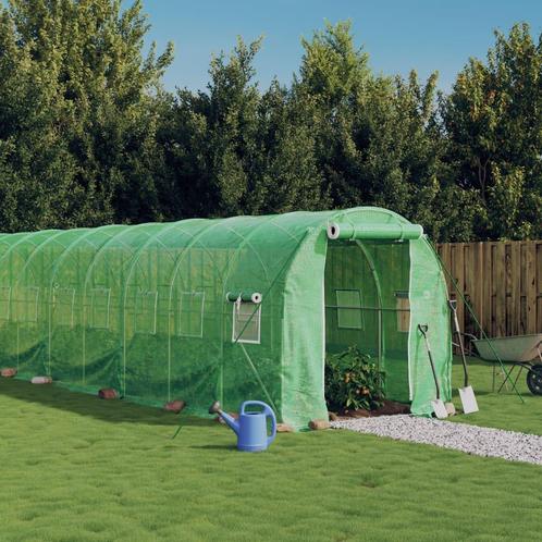 vidaXL Tuinkas met stalen frame 20 m² 10x2x2 m groen, Tuin en Terras, Kassen, Nieuw, Verzenden