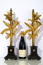 Set Zeldzame Antieke Franse Lelie Lampen - Jaren 1910-20 -