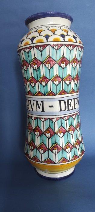 Apothekerspot / Albarello - Majolica, Antiek en Kunst, Antiek | Glas en Kristal