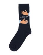 HEMA Sokken met katoen big hug donkerblauw, Verzenden, Nieuw