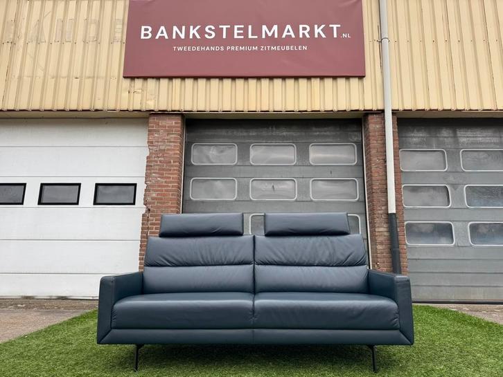 Bankstel PROMINENT Humberto 3zit bank  leer design sofa, Huis en Inrichting, Banken | Bankstellen, Zo goed als nieuw, Hout, Leer