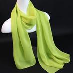 Lichtgewicht geel groene sjaal, Kleding | Dames, Nieuw, Verzenden