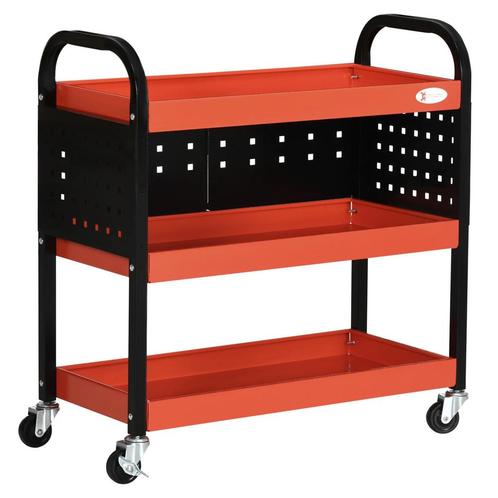 TRUUSK Werkbank 100 Kg Belastbaar, Rood, Ideaal Voor Garage,, Doe-het-zelf en Verbouw, Kratten en Dozen, Nieuw, Verzenden