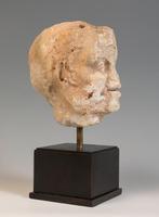 Oud-Romeins Marmer Hoofd van een sater. 1e - 3e eeuw n.Chr., Verzamelen