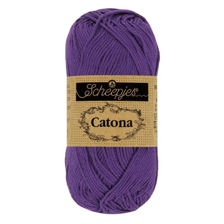 Scheepjes Catona 25g - 521 Deep Violet, Hobby en Vrije tijd, Breien en Haken, Breien of Haken, Nieuw, Wol of Garen, Ophalen of Verzenden