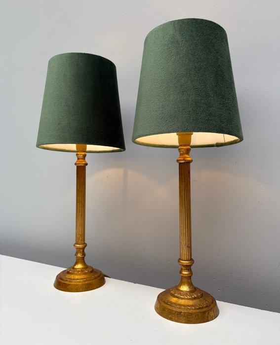 Tafellamp - Messing - Twee tafellampen, Antiek en Kunst, Curiosa en Brocante