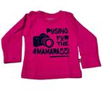 T-shirt Posing for the Mamarazzi - schattig shirt, Babyshop Bambineke, Nieuw, Shirtje of Longsleeve, Verzenden