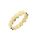 Gouden fantasie ring (gouden ring, geelgoud, damesring), Sieraden, Tassen en Uiterlijk, Ringen, 18 tot 19, Gebruikt, Overige kleuren