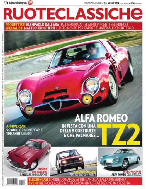 2019 RUOTECLASSICHE MAGAZINE 364 ITALIAANS, Boeken, Auto's | Folders en Tijdschriften