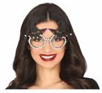 Halloween Bril Heksenhoed Glitter, Verzenden, Nieuw