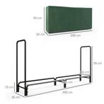 Brandhoutrek 200x36x99 Cm Verstelbaar Met Waterafstotende Ho, Huis en Inrichting, Verzenden, Nieuw
