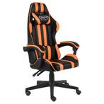 vidaXL Racestoel kunstleer zwart en oranje, Huis en Inrichting, Verzenden, Nieuw