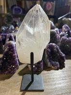 Rotskristal Kristalpunt - Hoogte: 26 cm - Breedte: 10 cm-, Verzamelen, Mineralen en Fossielen